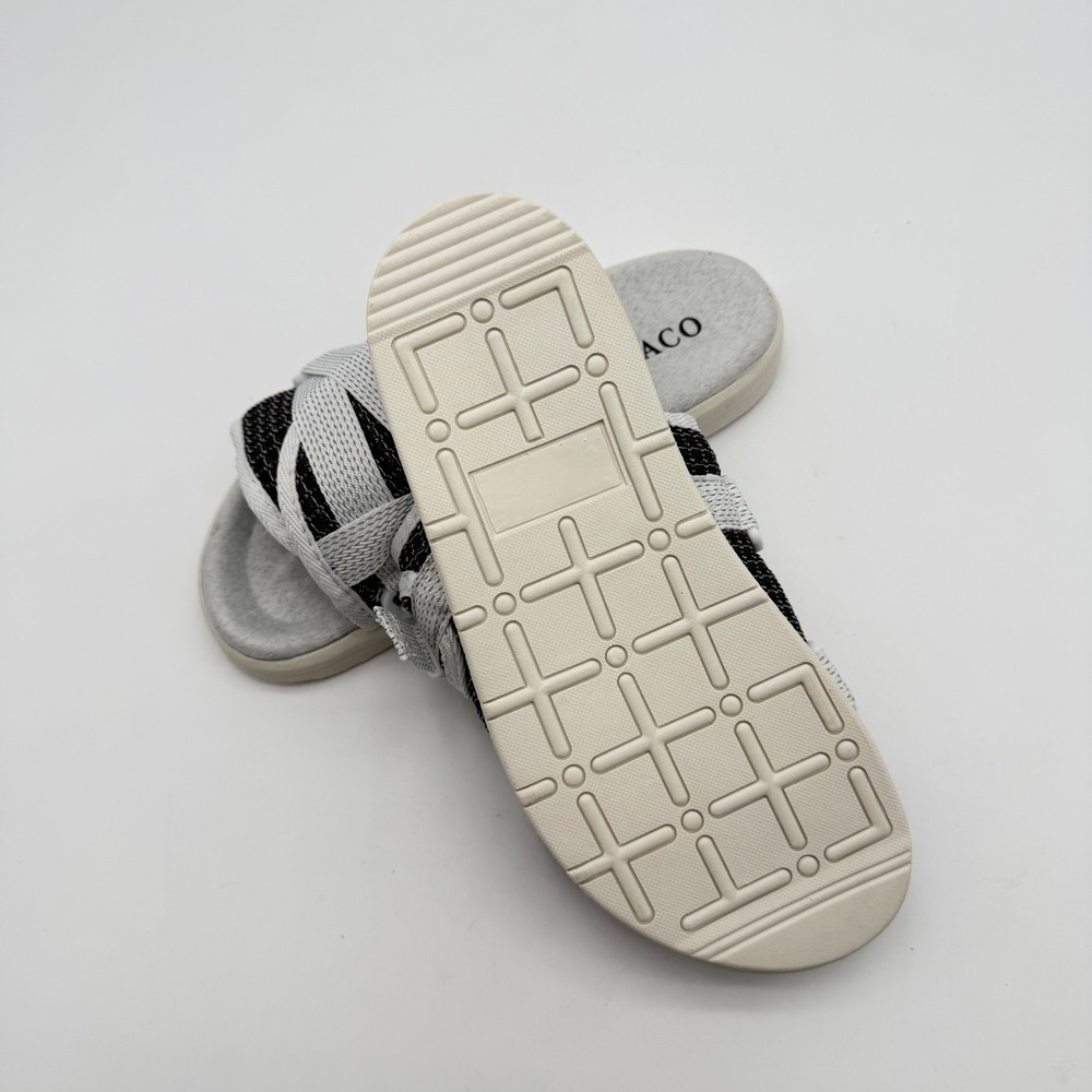 DRACO Mens13-14 All White Multi-Strap Tactical Buckle Slides Street /Beach Wear - Picture 6 of 6